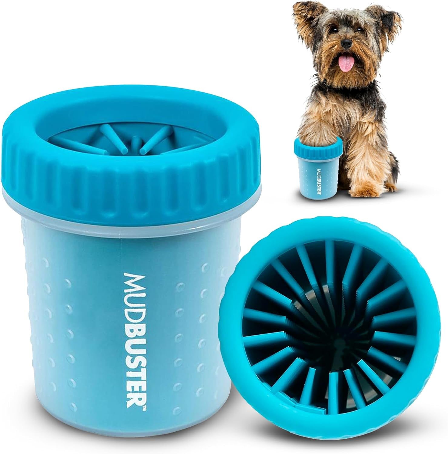 Mudbuster Portable Dog Paw Cleaner - Premium Quality, Blue, Small Size for Pet Supplies and Accessories